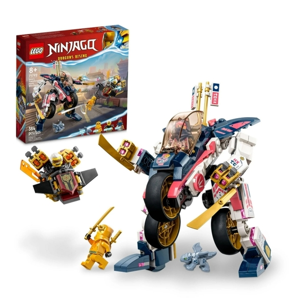 Lego Ninjago 71792 Sora's Transforming Mech Bike Racer Dragons Rising - Picture 1 of 4